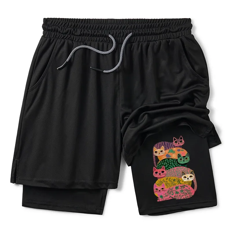 Tokyo-Tiger Colorful Cats Training Shorts Sale
