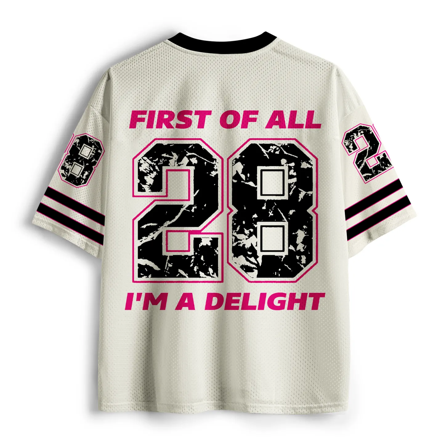 Tokyo-Tiger Delightful Chaos: Black Cat Mesh Jersey