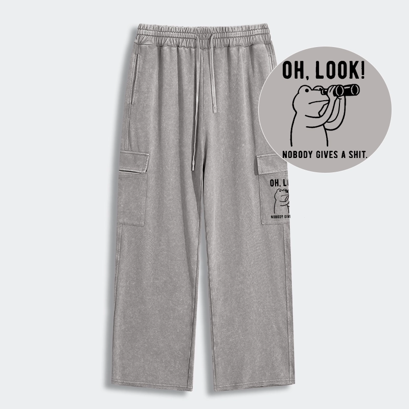 Tokyo-Tiger Frog of Indifference Washed Utility Sweatpants