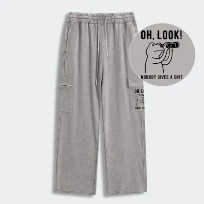 Tokyo-Tiger Frog of Indifference Washed Utility Sweatpants