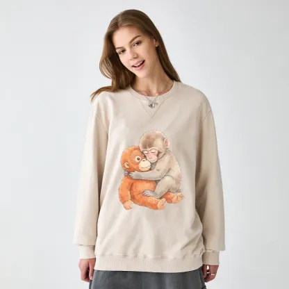 Tokyo-Tiger Poor Punch Washed Terry Sweatshirt