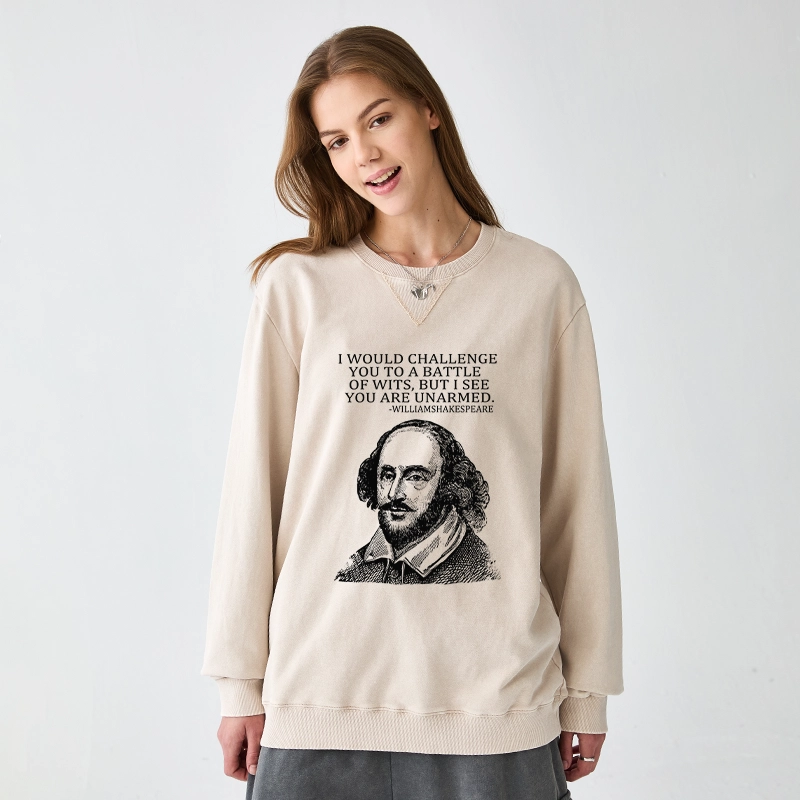 Tokyo-Tiger Your Intelligence Is Inferior To Mine Washed Terry Sweatshirt