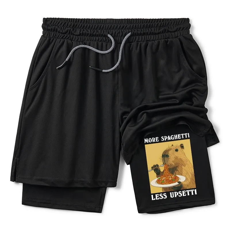Tokyo-Tiger Capybara Eating Pasta Training Shorts Sale