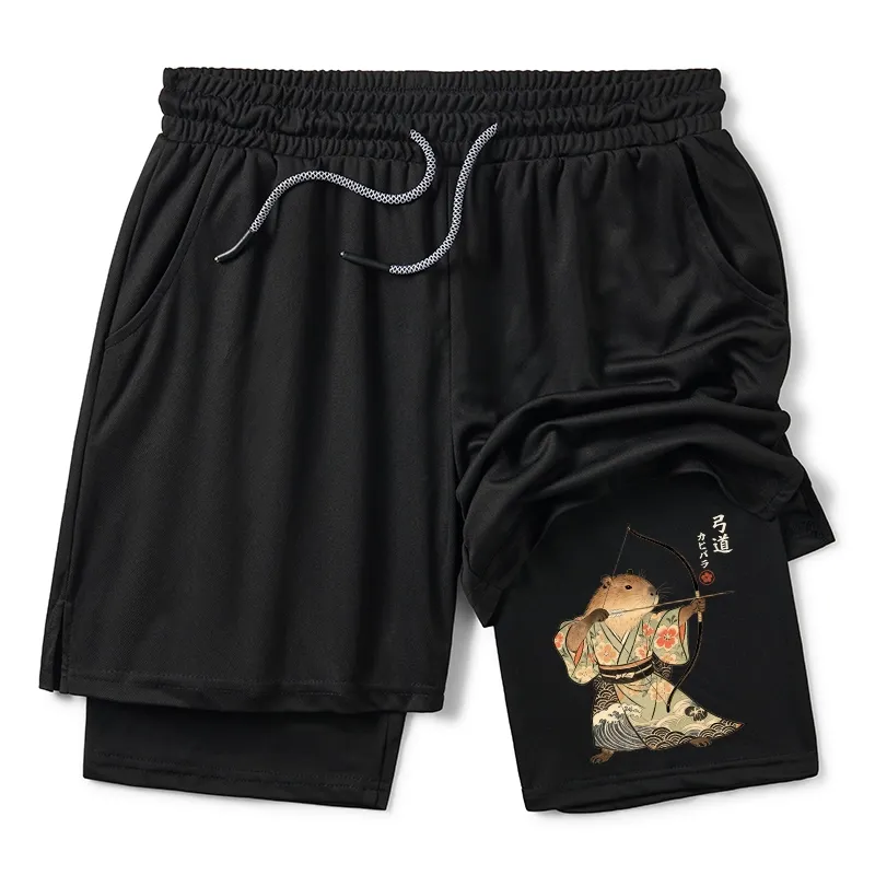 Tokyo-Tiger Capybara Archery Training Shorts Sale