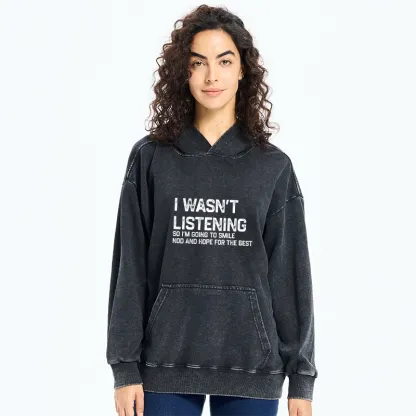 Tokyo-Tiger Indifferent To Everything Washed Hoodie