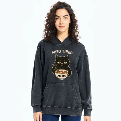 Tokyo-Tiger I’m So Tired Washed Hoodie