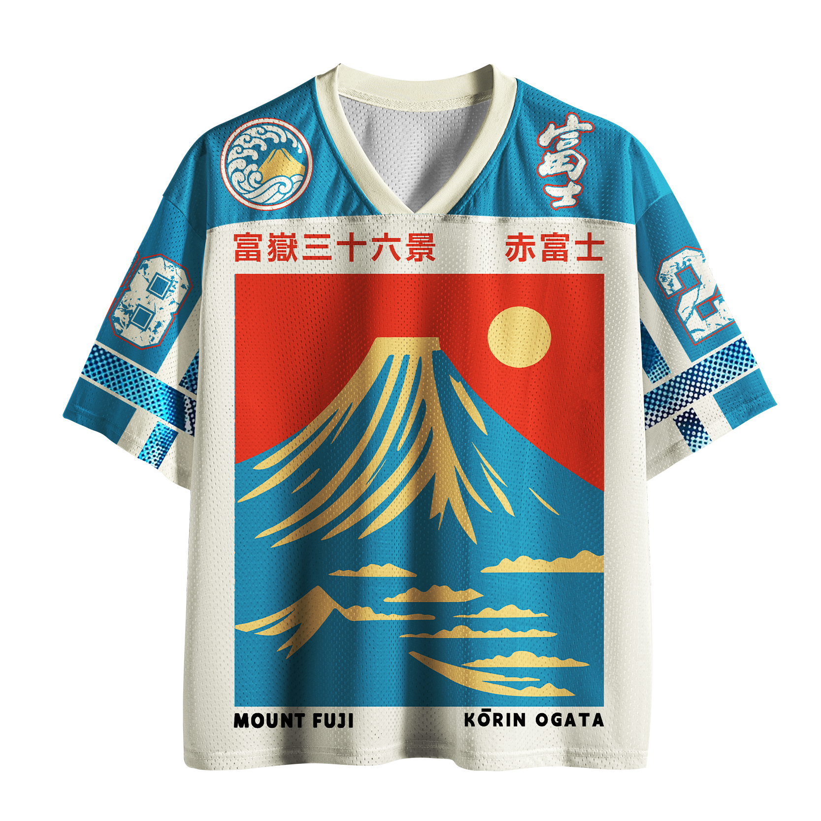 Tokyo-Tiger Rising Sun Fuji Mesh Jersey