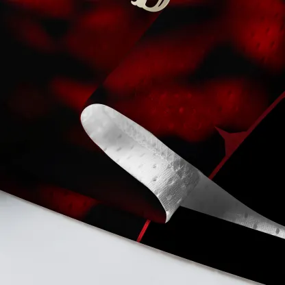 Tokyo-Tiger Midnight Rose "Kindness" Statement Mesh Jersey