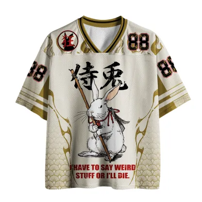 Tokyo-Tiger Quirky Warrior Rabbit Mesh Jersey