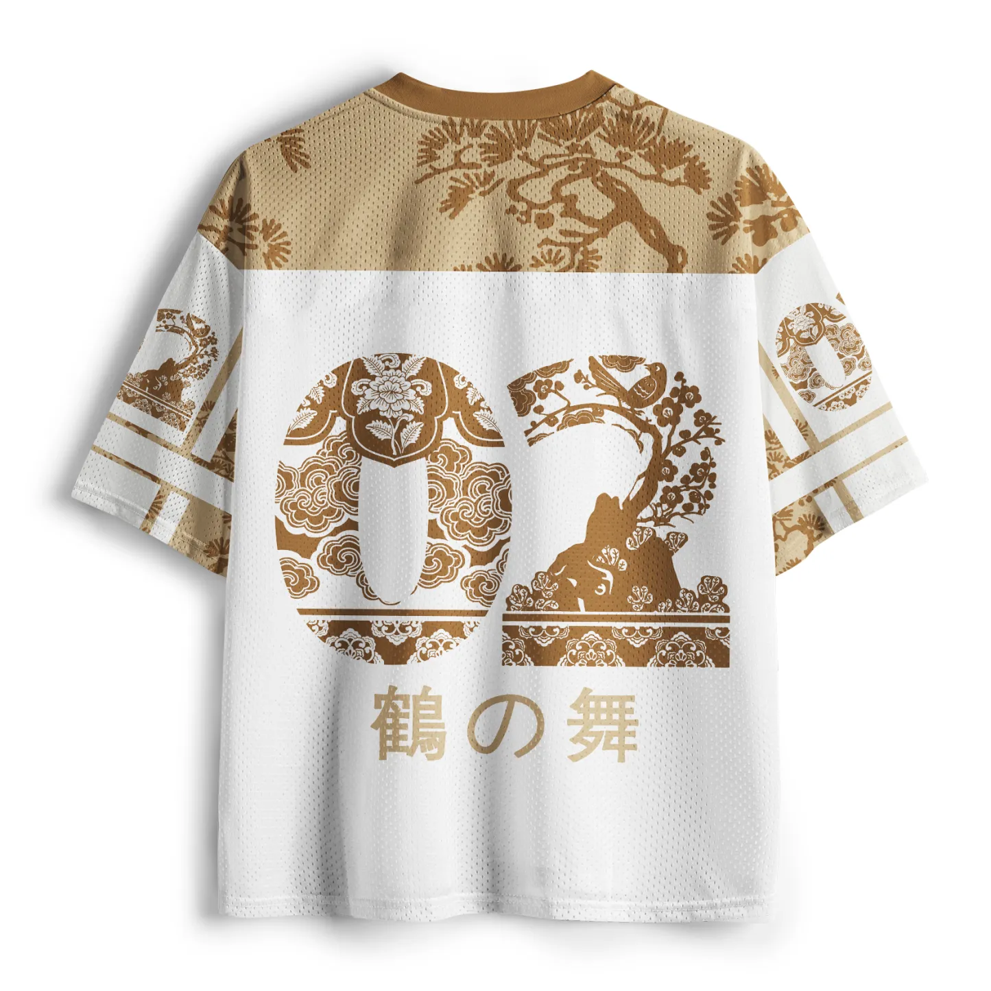 Tokyo-Tiger Ancient Pines & Cranes Mesh Jersey