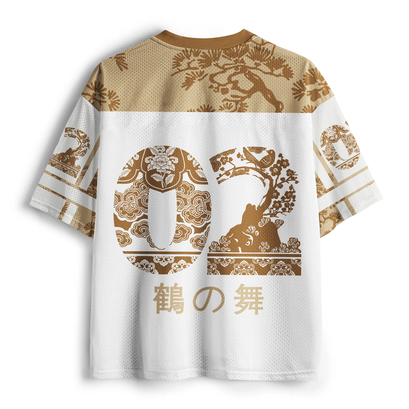 Tokyo-Tiger Ancient Pines & Cranes Mesh Jersey