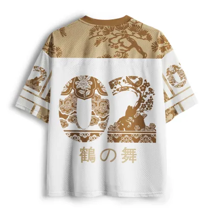 Tokyo-Tiger Ancient Pines & Cranes Mesh Jersey