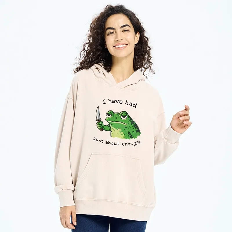 Tokyo-Tiger Impatient Frog Washed Hoodie