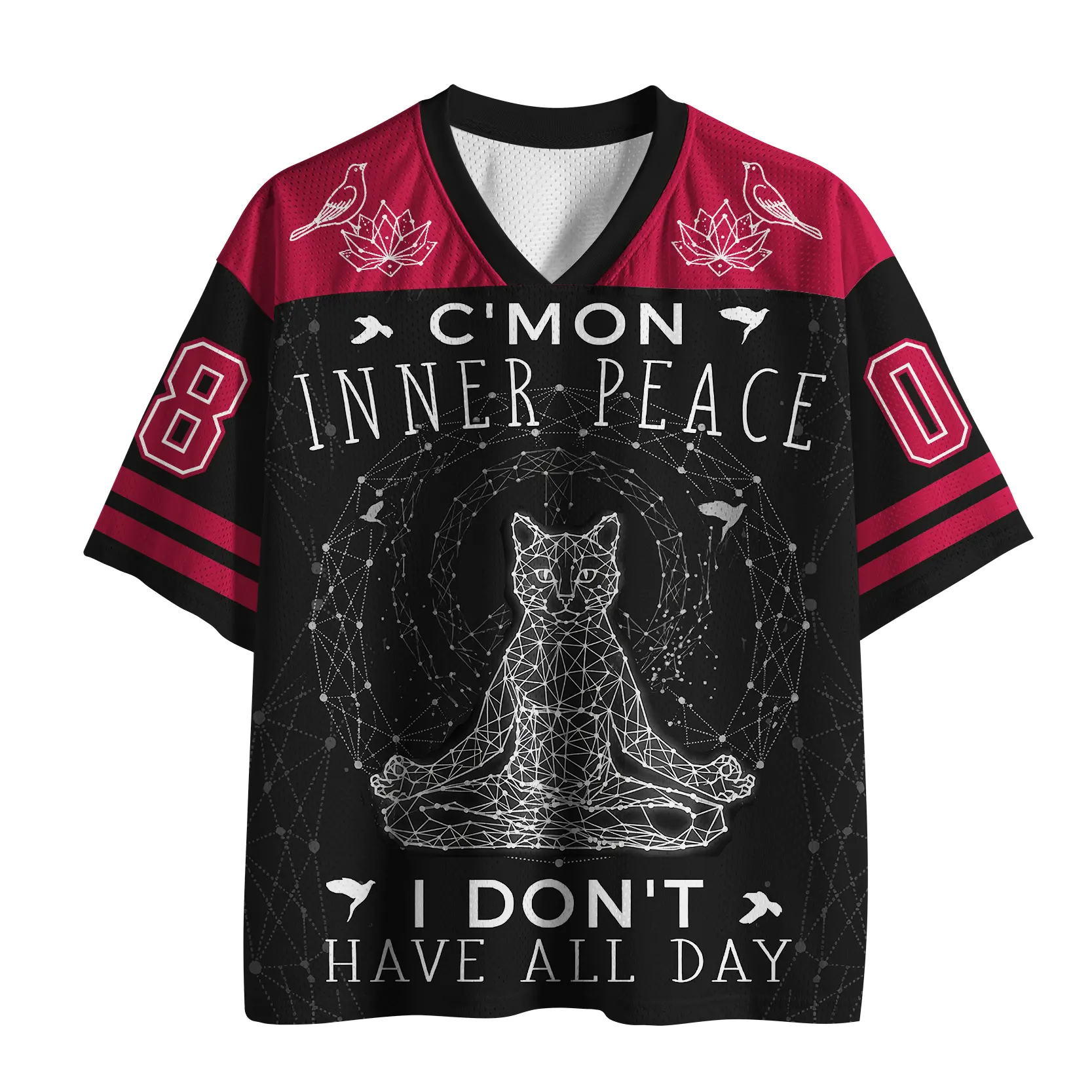 Tokyo-Tiger No Chaos Only Zen Cats And Peace Mesh Jersey