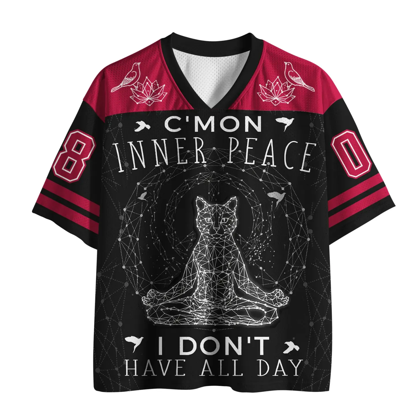 Tokyo-Tiger No Chaos Only Zen Cats And Peace Mesh Jersey