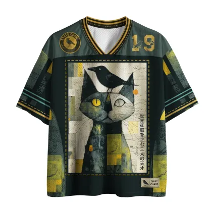 Tokyo-Tiger The Cat And The Crow Are Planning To Rule The World Mesh Jersey