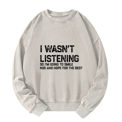 Tokyo-Tiger Indifferent To Everything Washed Sweatshirt