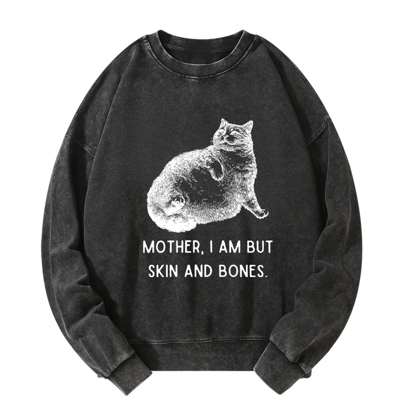 Tokyo-Tiger Skin & Bones Cat Washed Sweatshirt