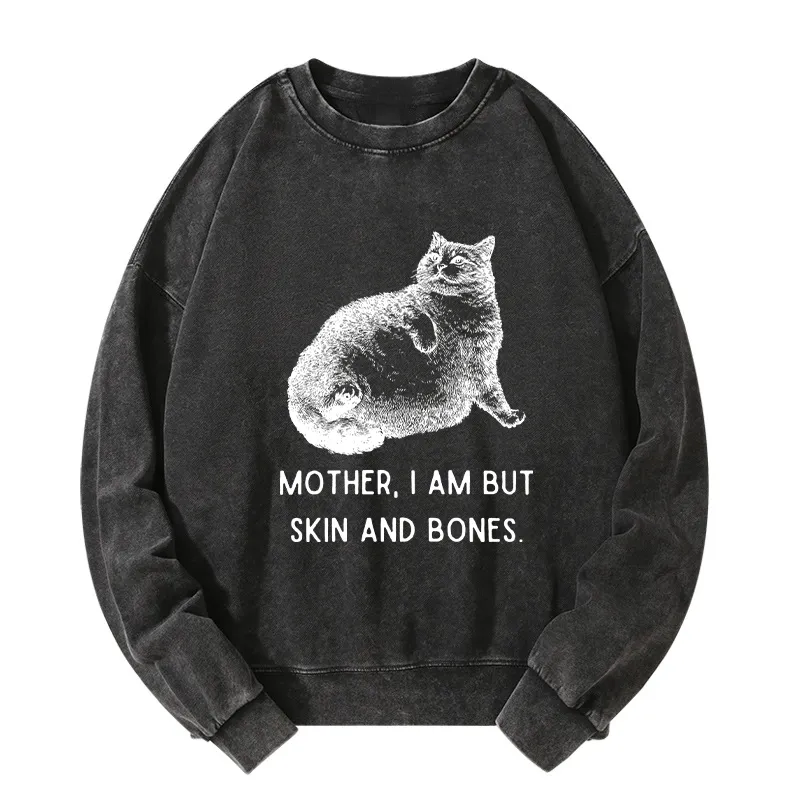Tokyo-Tiger Skin & Bones Cat Washed Sweatshirt