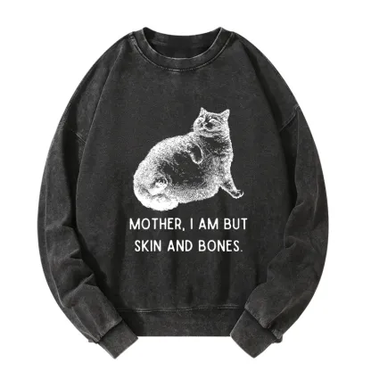 Tokyo-Tiger Skin & Bones Cat Washed Sweatshirt