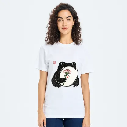 Tokyo-Tiger The Frog Holding A Carnation Classic T-Shirt