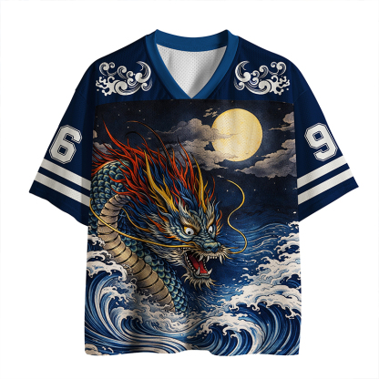 Tokyo-Tiger Storm Dragon Of The Wild Waves Mesh Jersey