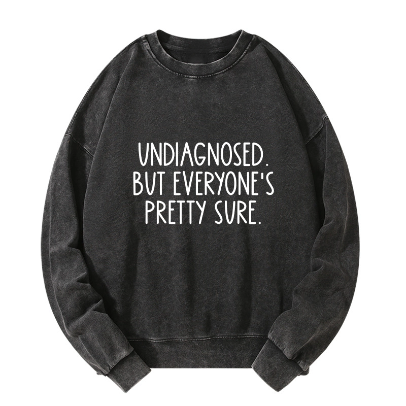 Tokyo-Tiger Self-diagnosed Illness Funny Washed Sweatshirt