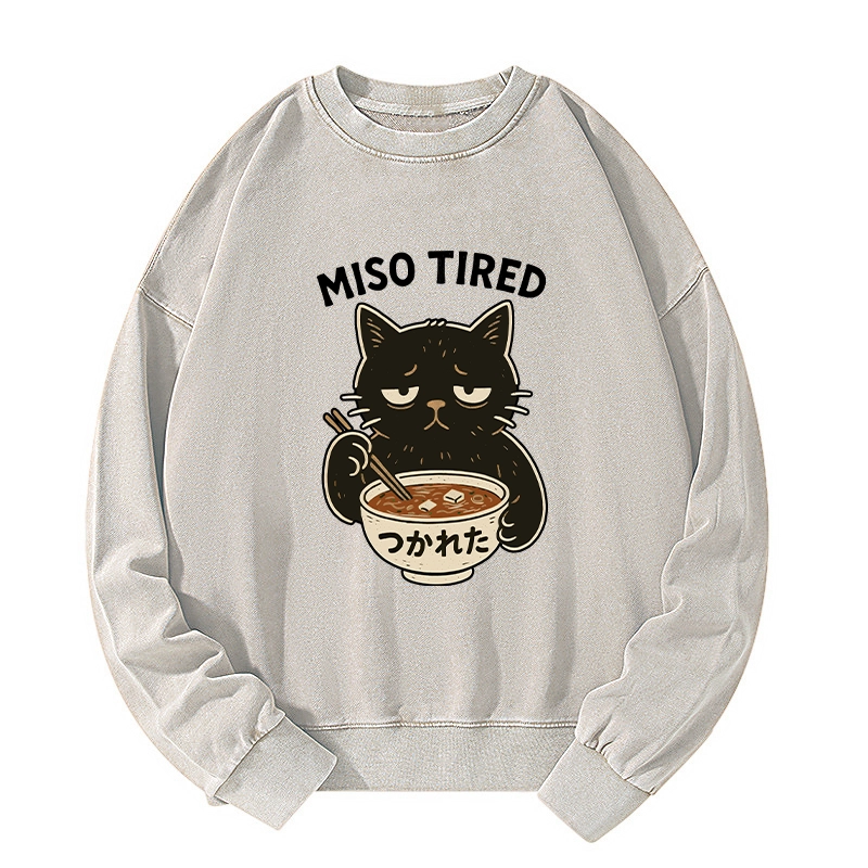 Tokyo-Tiger I’m So Tired Washed Sweatshirt