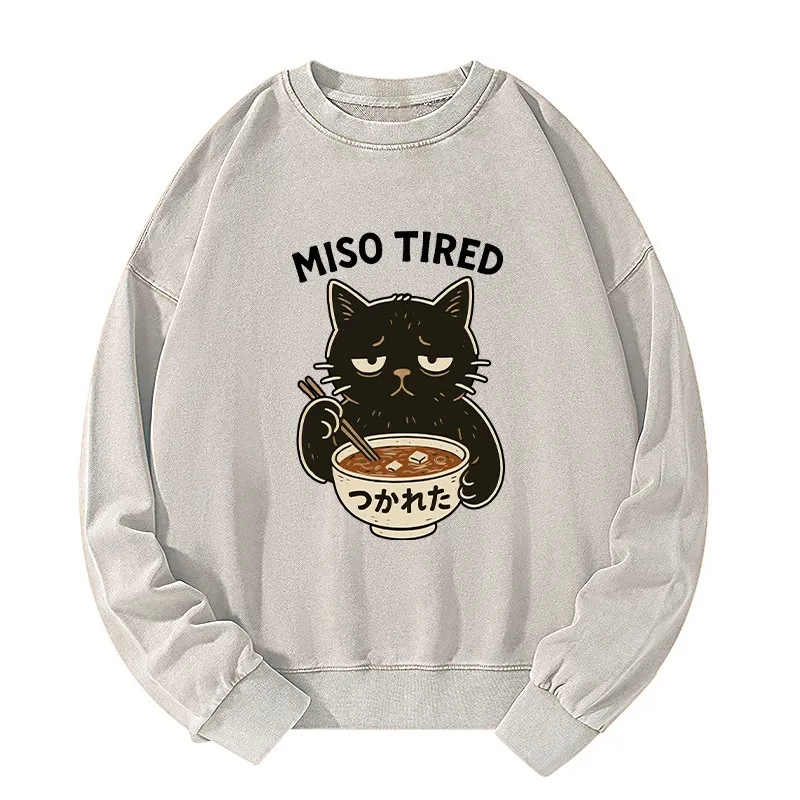 Tokyo-Tiger I’m So Tired Washed Sweatshirt