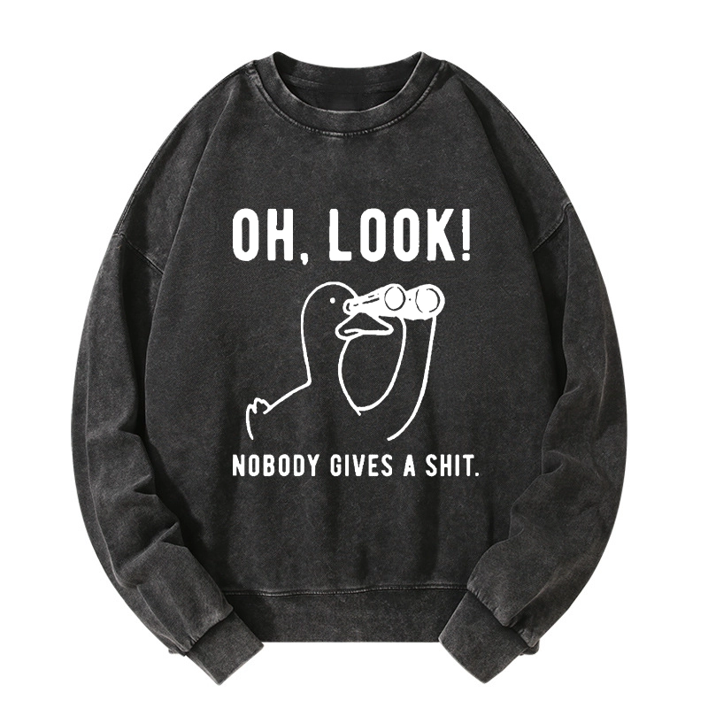 Tokyo-Tiger No One Cares About The Duck Washed Sweatshirt