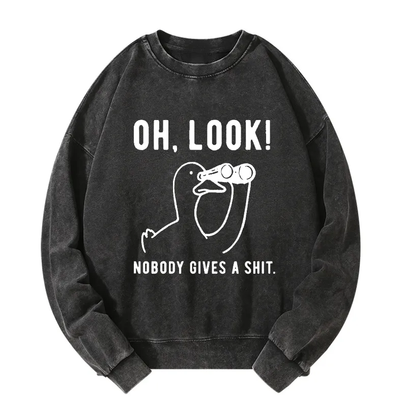 Tokyo-Tiger No One Cares About The Duck Washed Sweatshirt