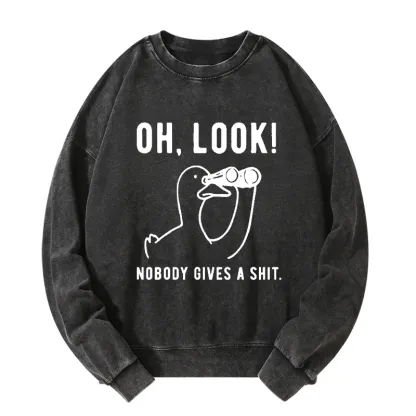 Tokyo-Tiger No One Cares About The Duck Washed Sweatshirt