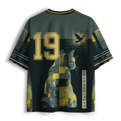 Tokyo-Tiger The Cat And The Crow Are Planning To Rule The World Mesh Jersey
