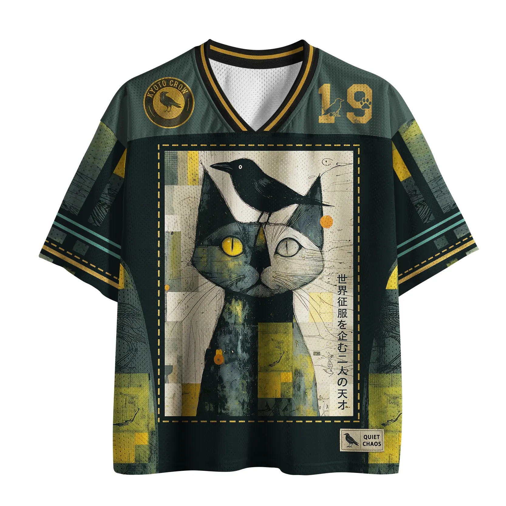 Tokyo-Tiger The Cat And The Crow Are Planning To Rule The World Mesh Jersey