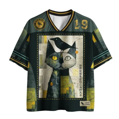 Tokyo-Tiger The Cat And The Crow Are Planning To Rule The World Mesh Jersey
