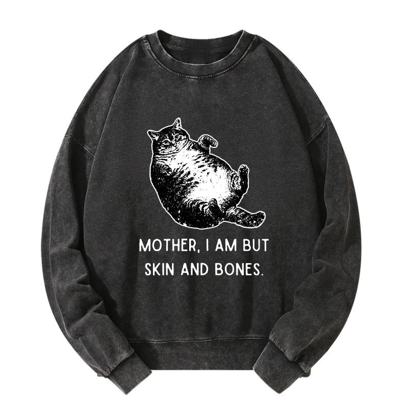 Tokyo-Tiger Overweight Cat And Its Doting Owner Washed Sweatshirt