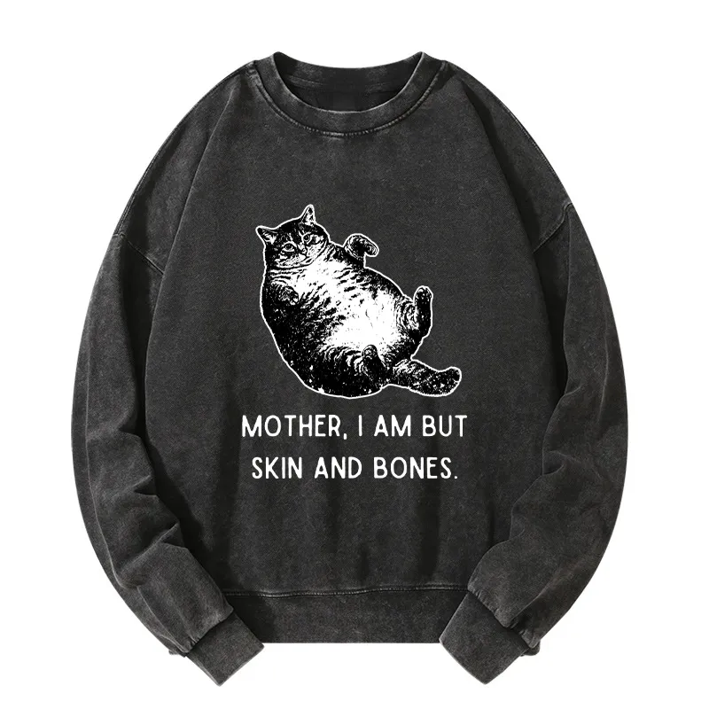 Tokyo-Tiger Overweight Cat And Its Doting Owner Washed Sweatshirt