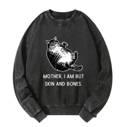 Tokyo-Tiger Overweight Cat And Its Doting Owner Washed Sweatshirt