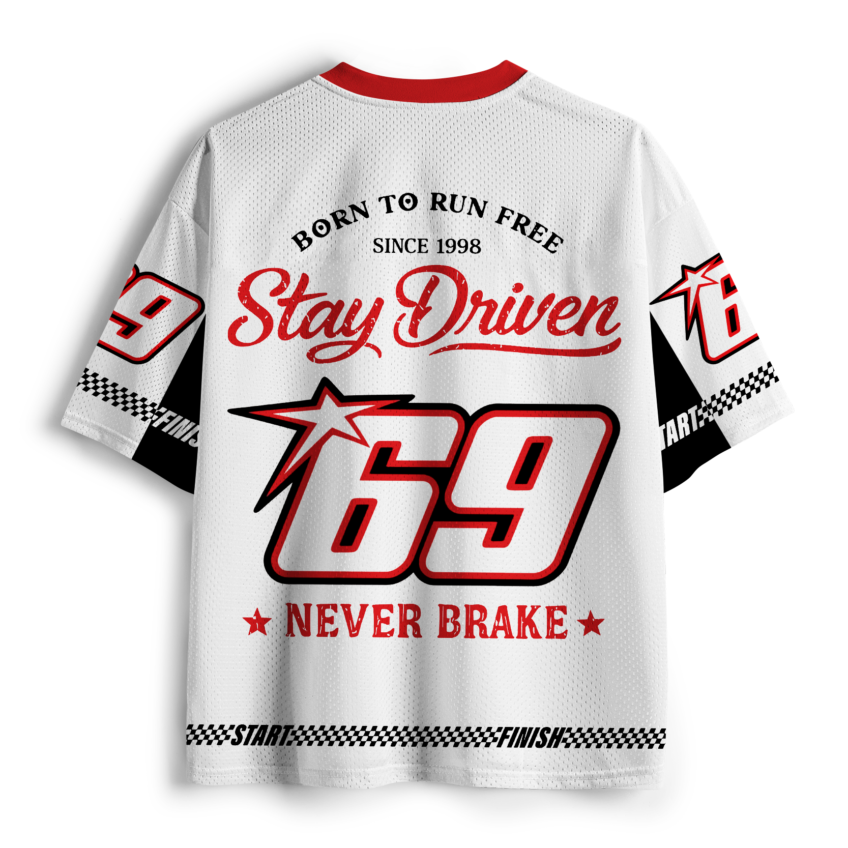 Tokyo-Tiger "Stay Driven" Vintage Racing Mesh Jersey