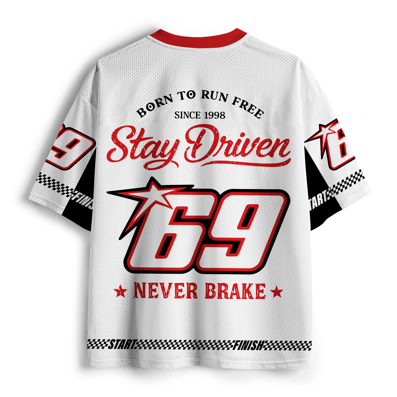 Tokyo-Tiger "Stay Driven" Vintage Racing Mesh Jersey