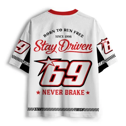 Tokyo-Tiger "Stay Driven" Vintage Racing Mesh Jersey