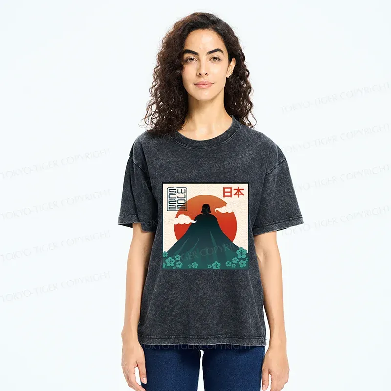 Tokyo-Tiger Fujiwalker Funny Washed T-Shirt