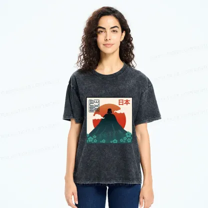 Tokyo-Tiger Fujiwalker Funny Washed T-Shirt