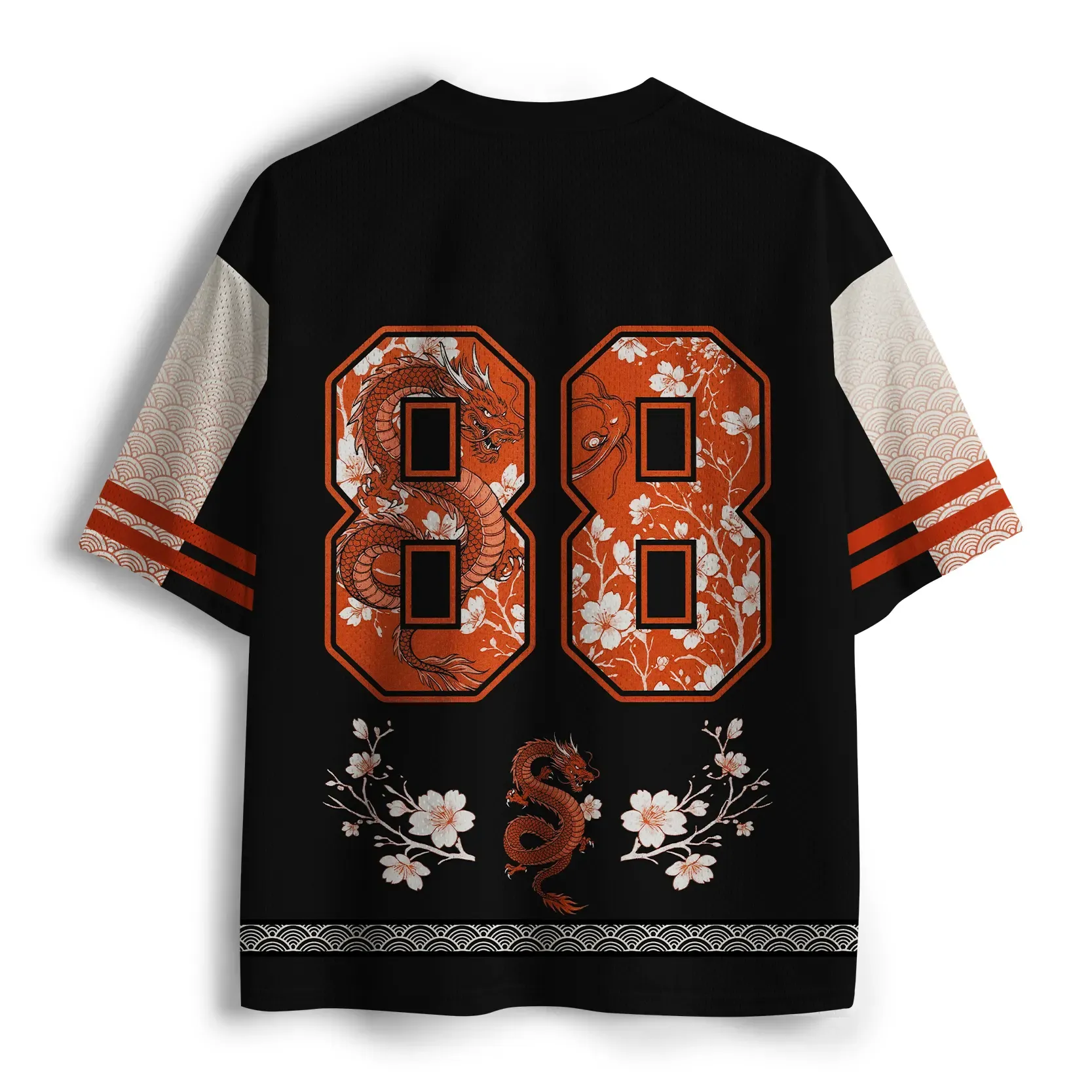 Tokyo-Tiger Where The Sakura Falls The Dragon Rises Mesh Jersey