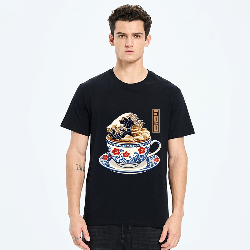 Tokyo-Tiger Coffee Wave Foam Classic T-Shirt