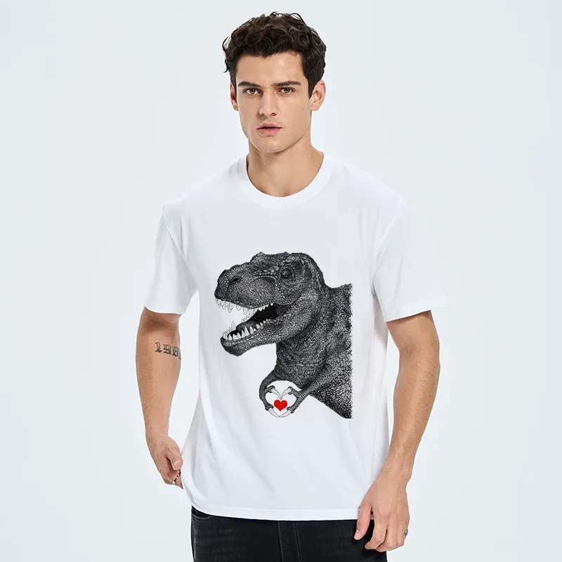 Tokyo-Tiger Dinosaur Making A Heart Shape Classic T-Shirt