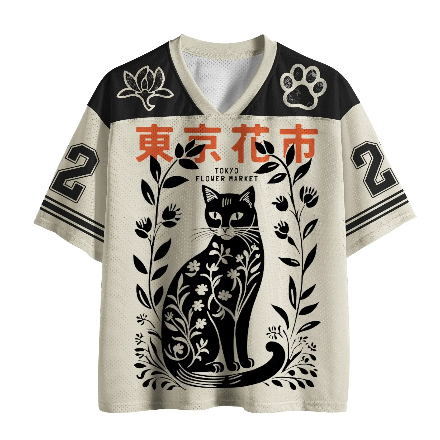 Tokyo-Tiger Tokyo Flower Market Mesh Jersey