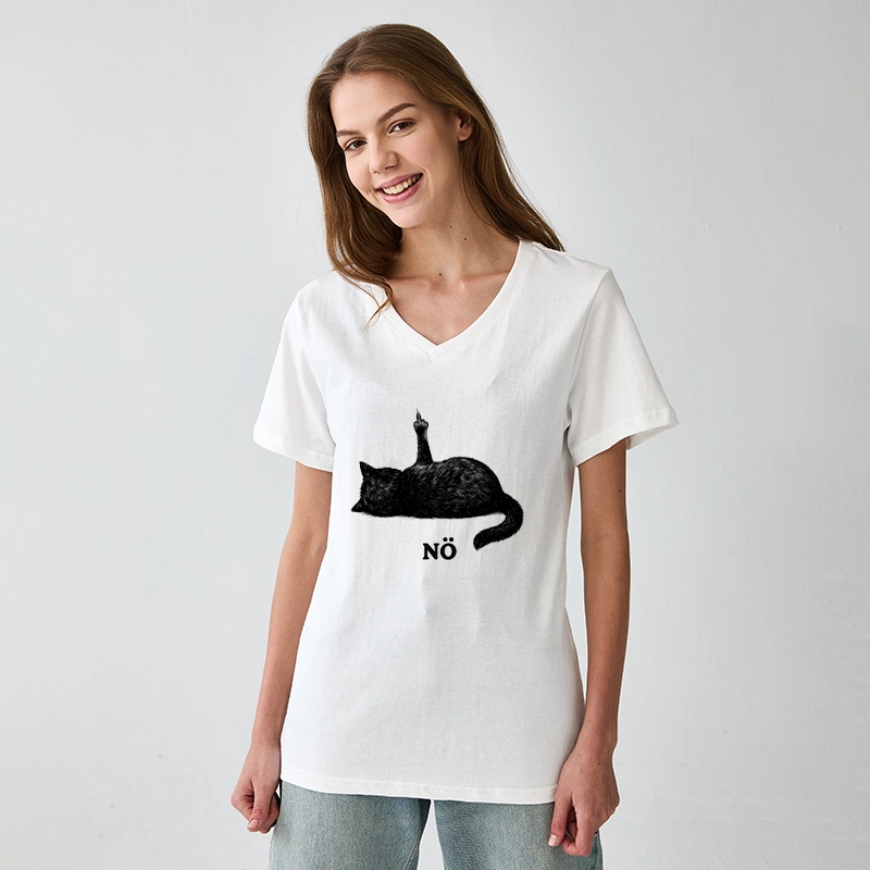 Tokyo-Tiger Cat Refused V-Neck Classic T-Shirt