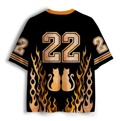 Tokyo-Tiger Orange Cat’s Tight Embrace Mesh Jersey