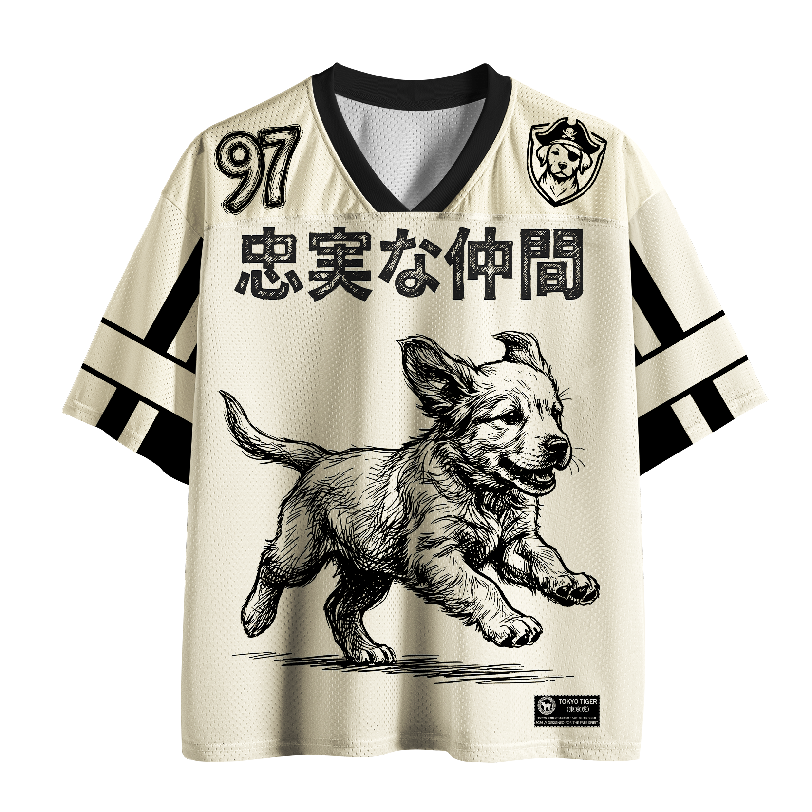 Tokyo-Tiger Faithful Pup Mesh Jersey
